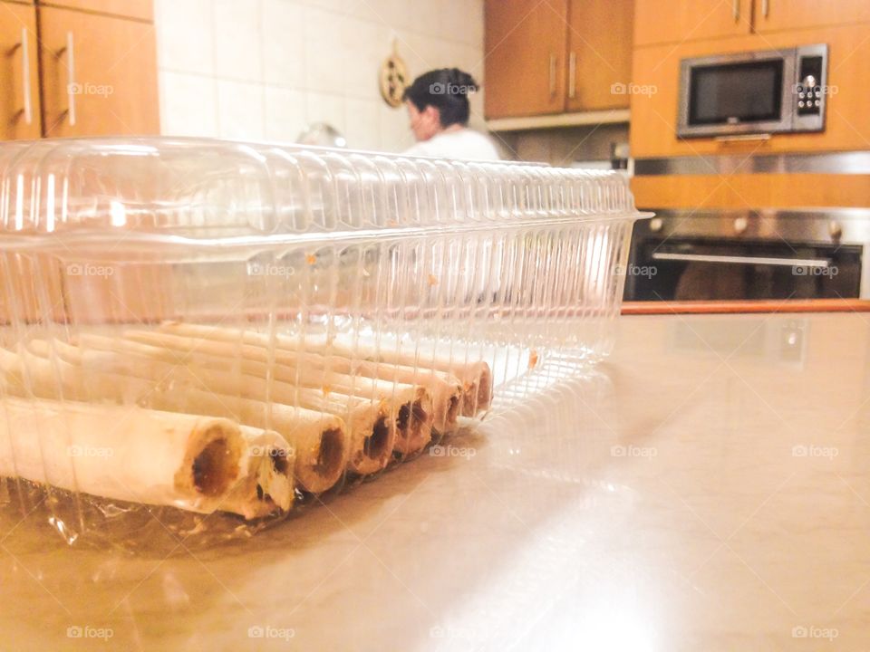 The last ones in the kitchen 