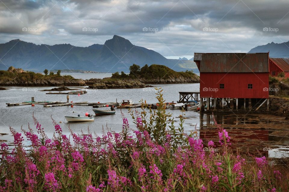 A cloudy day in the Lofoten Islands