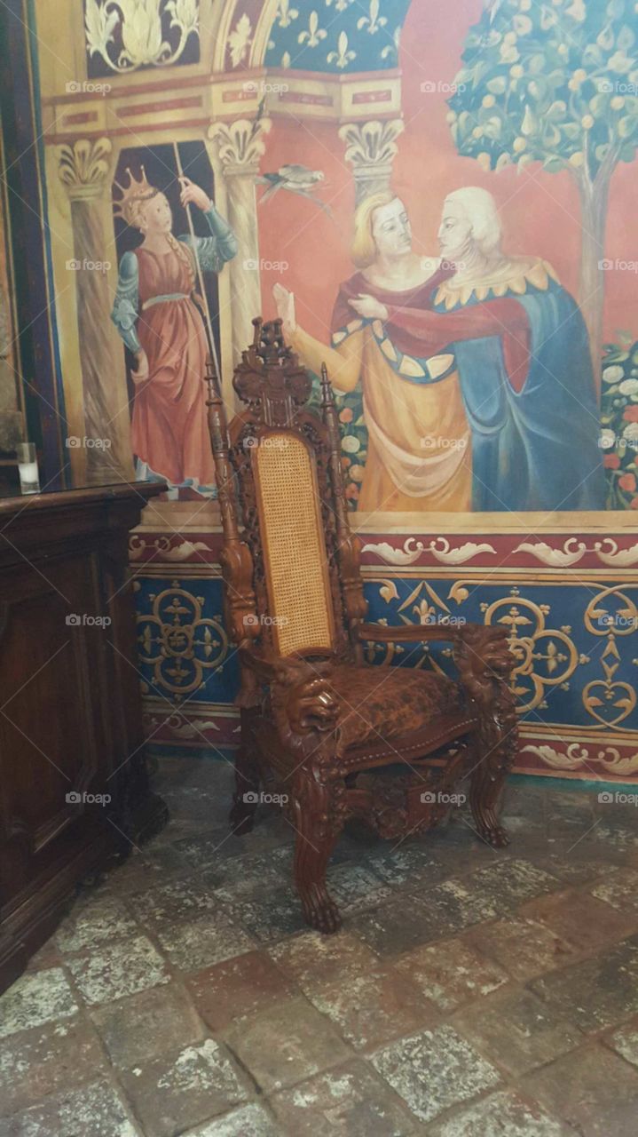 diner chair in the castle