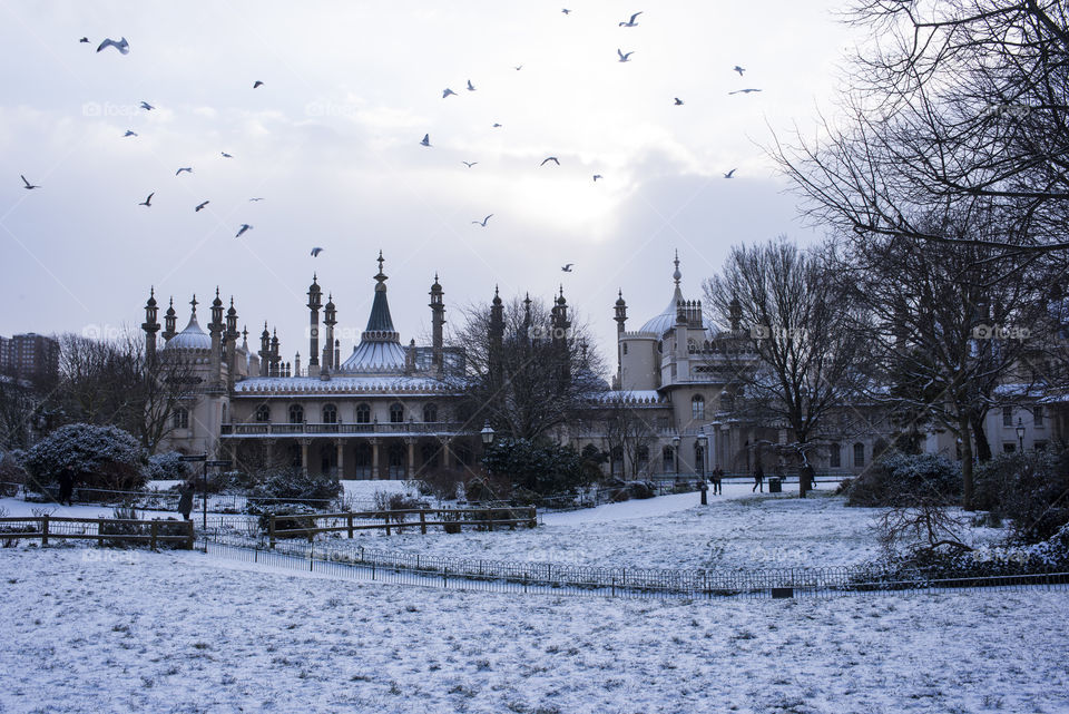 Brighton Pavilion in the Snow