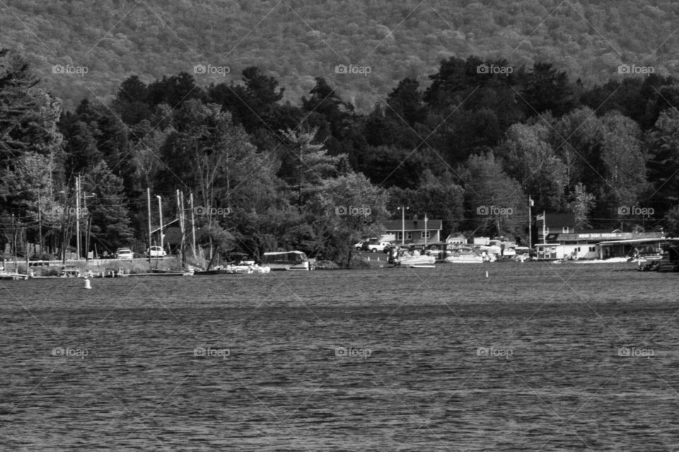 Boats on Lake Flower