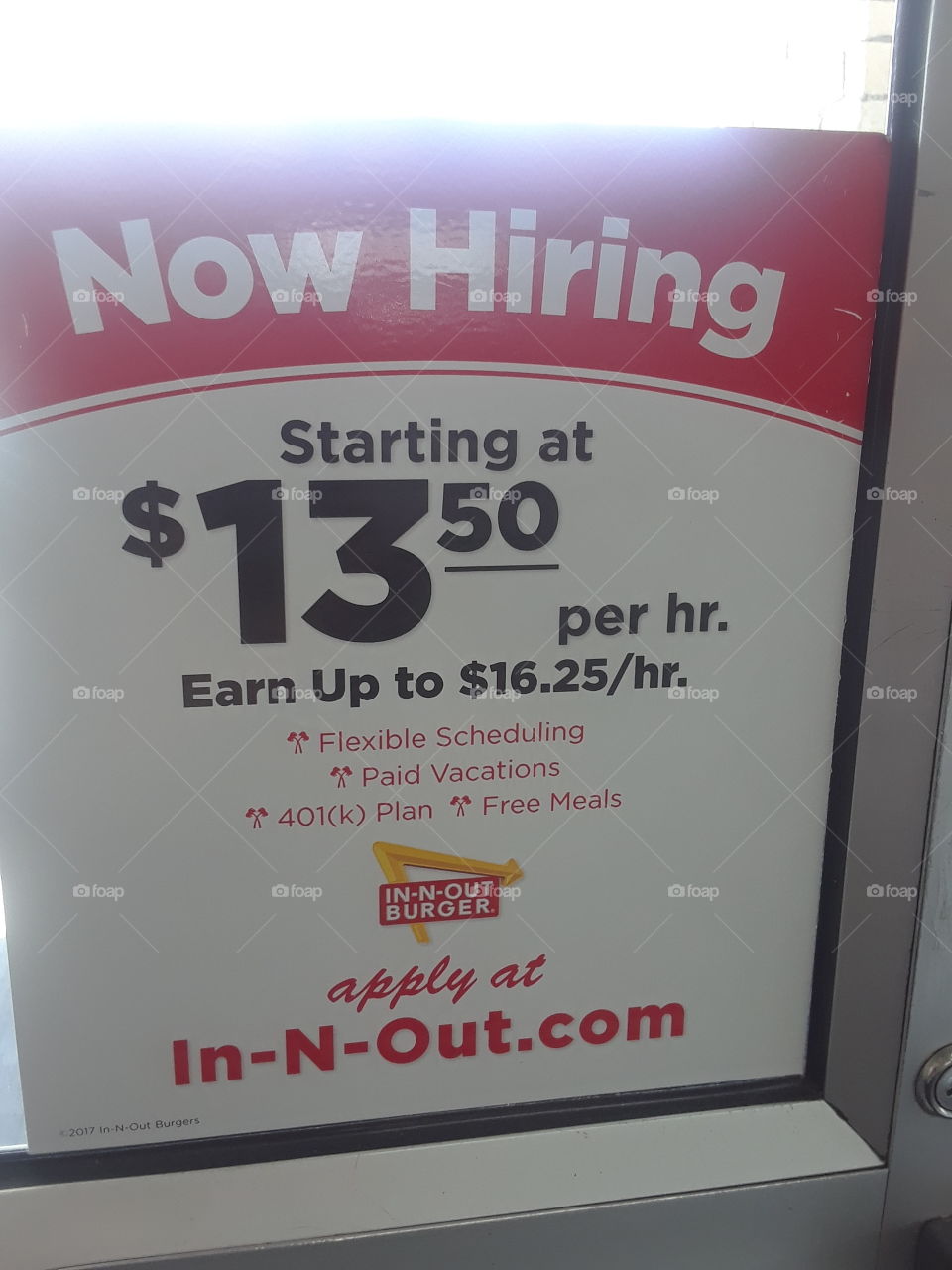 IF U GET Hungry then come to in and out burger.They are hiring. some of the best food in the entire bay area.union city Ca.delicious and tasty