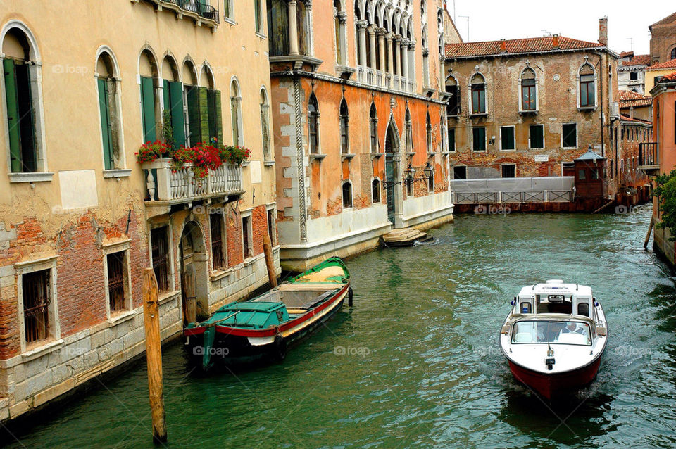 italy boats water buildings by illusionfactory