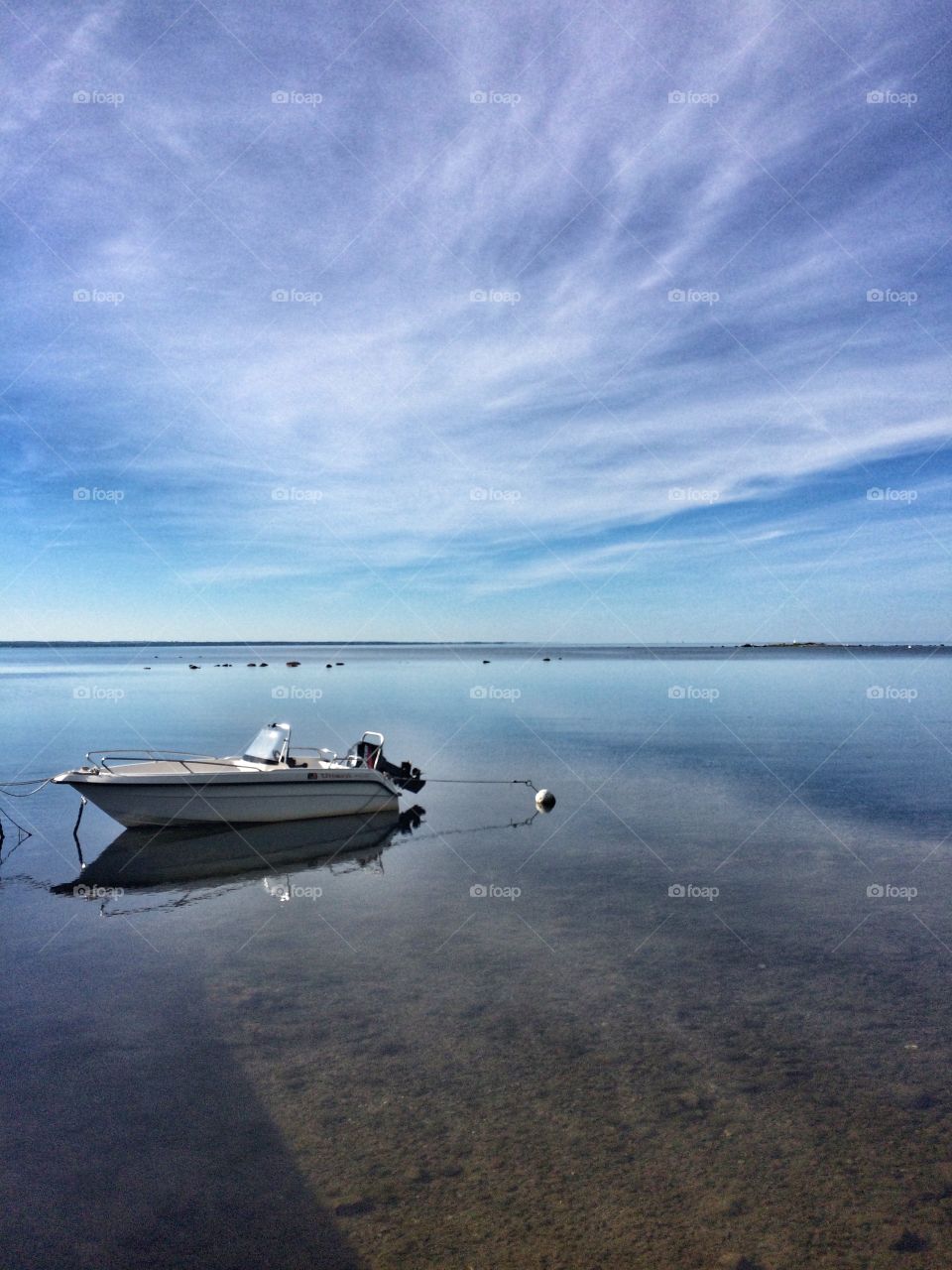 Serenity of the Baltic Sea in the morning, Kalmar, Sweden 