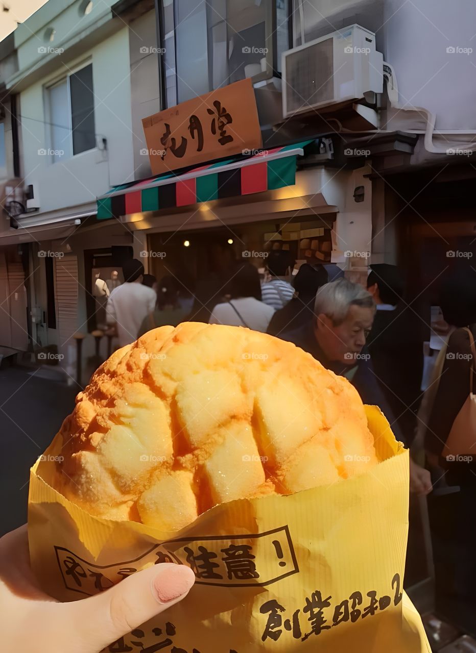 melon bread in japan