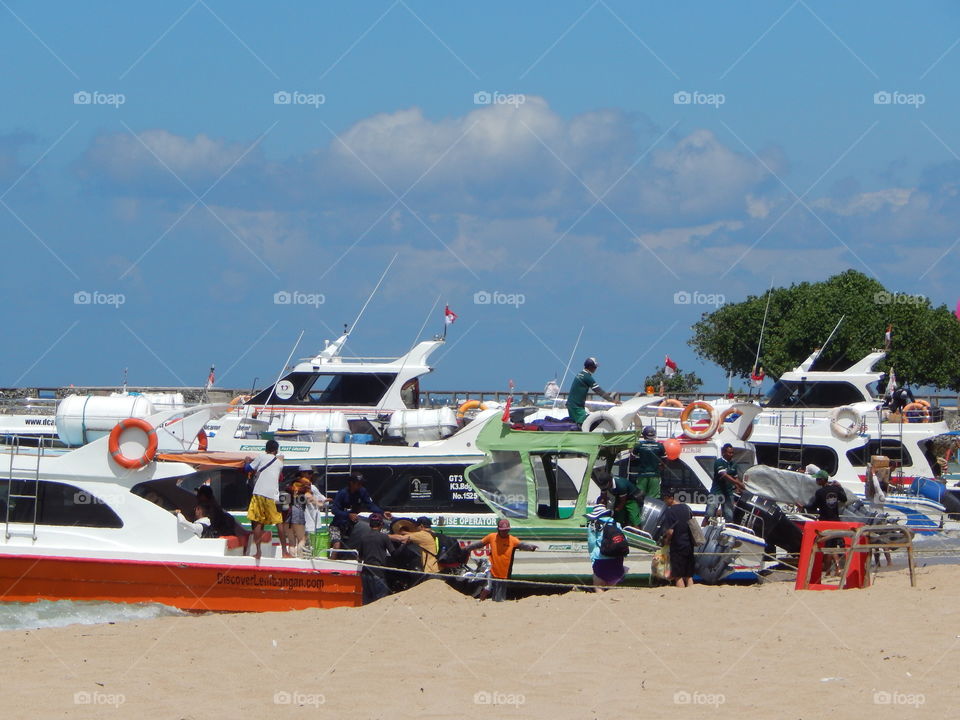 Boat in Sanur Bali