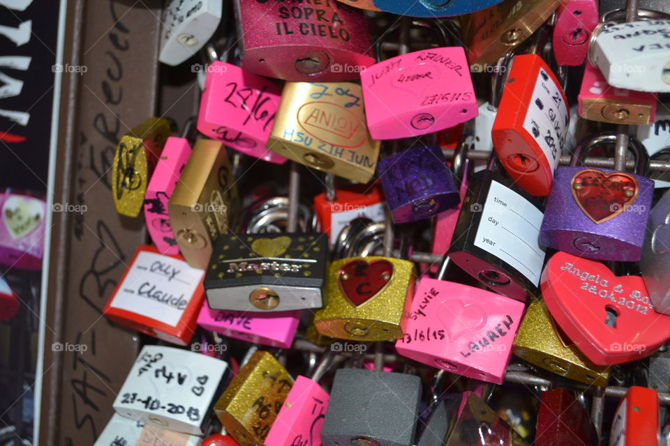 Locks in Verona Italy