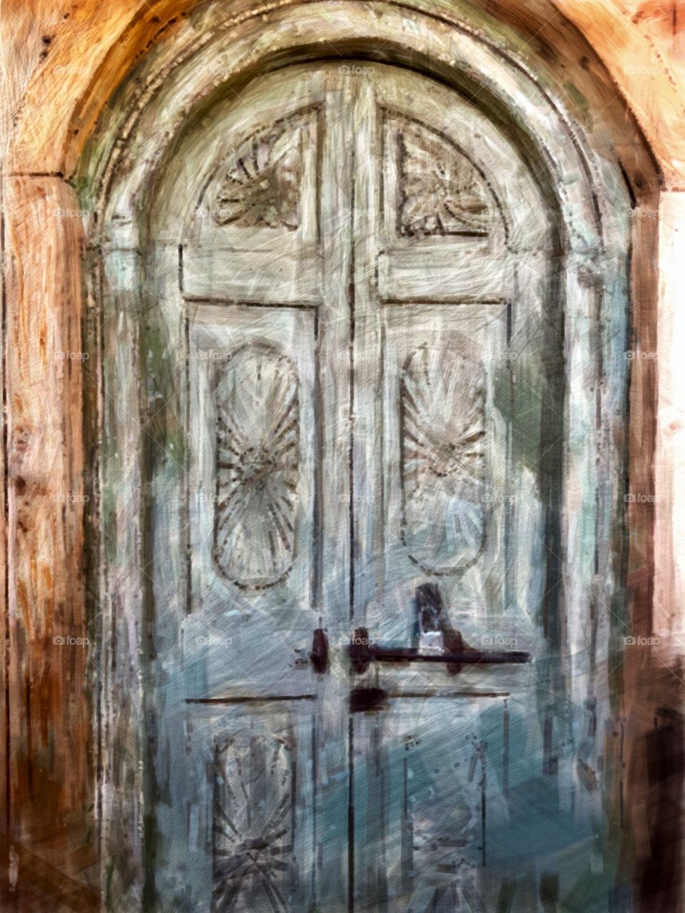 Unique Distressed Door! Perfect Canvas Art, Wall Art Decor, Greeting Cards