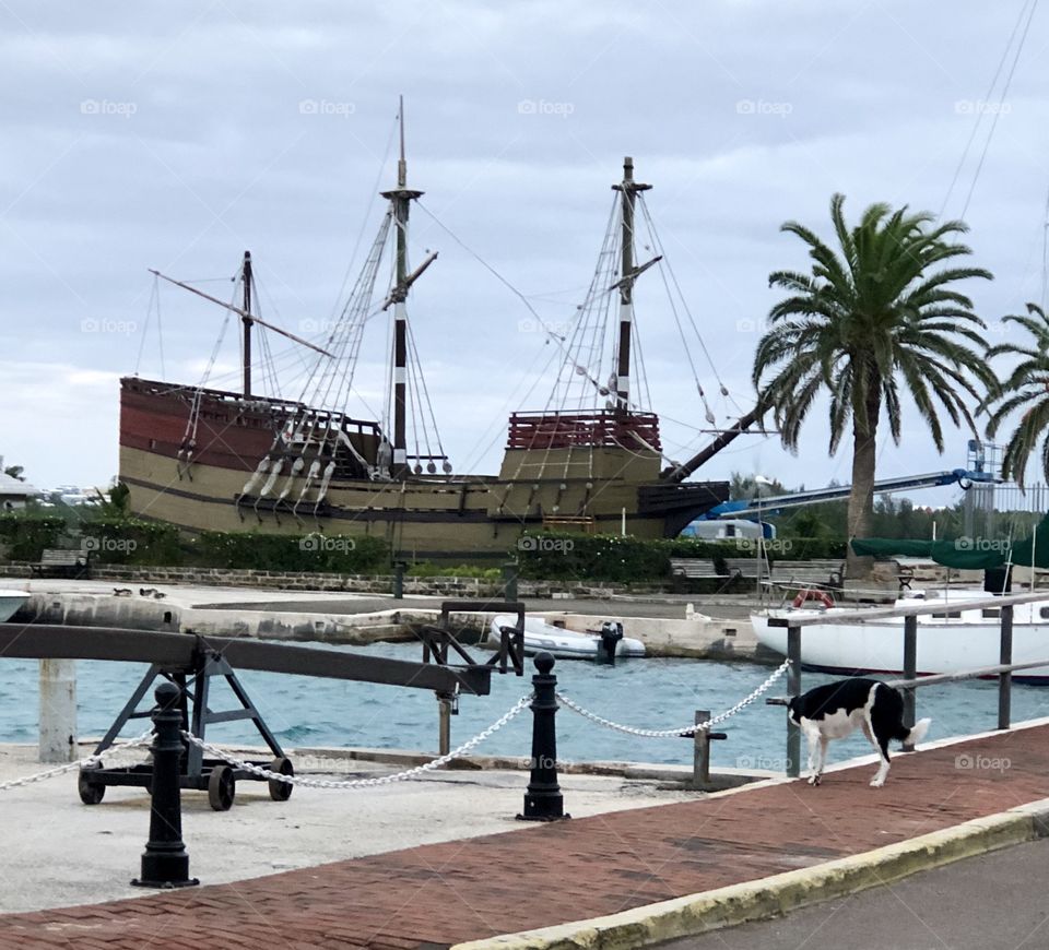 Old sail ship, Bermuda