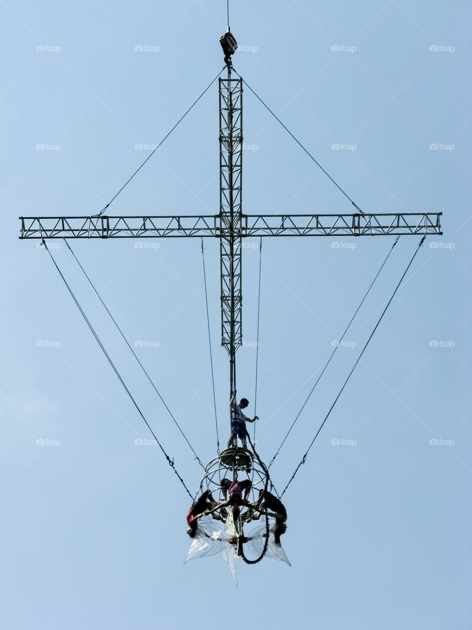 Performers on high wires