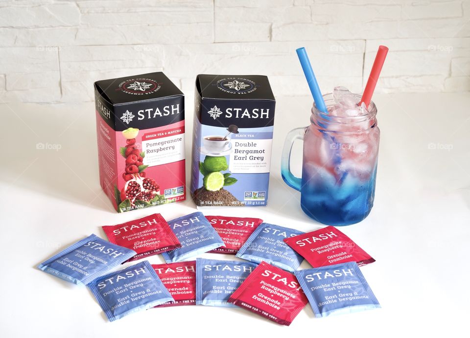 Stash Tea flavours combine to make iced drink