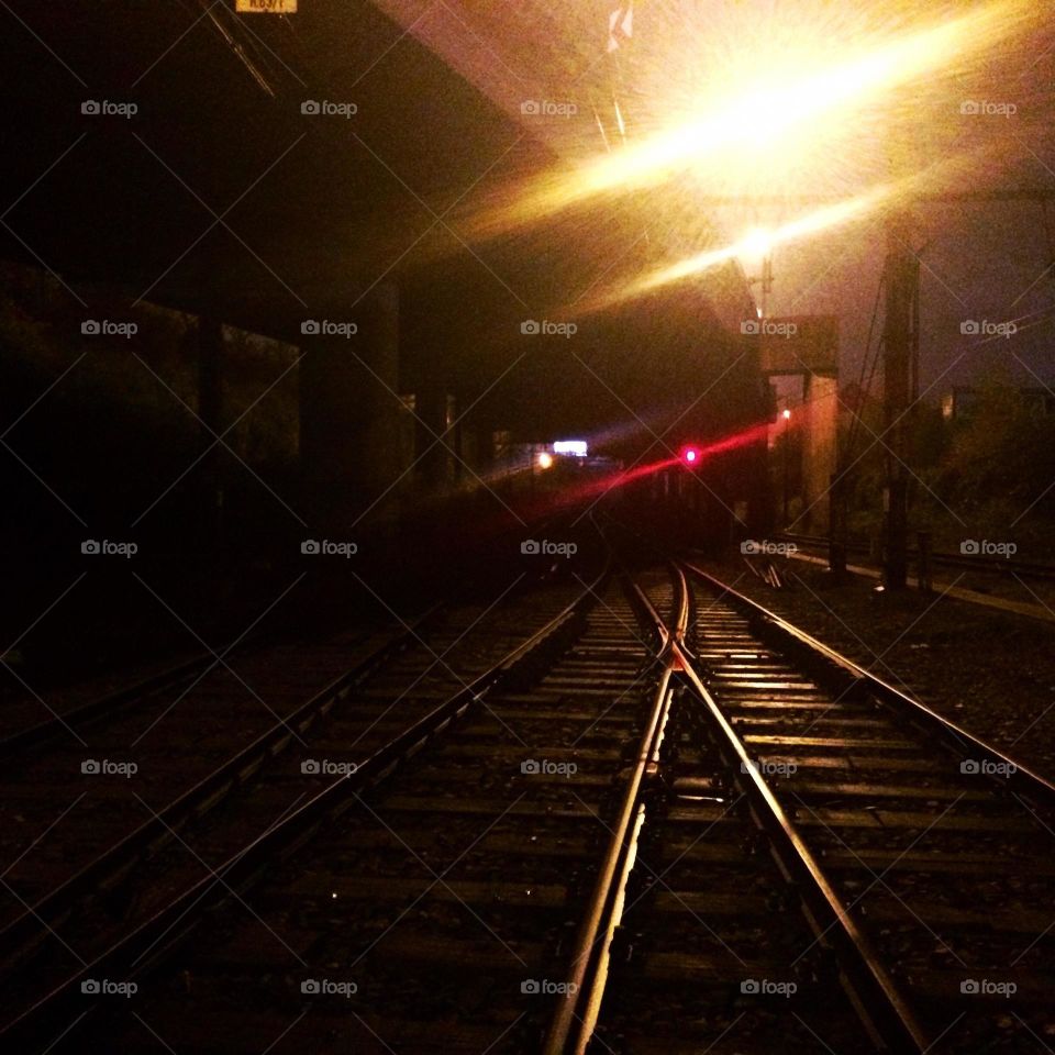 Railway, Locomotive, Train, Railroad Track, Light