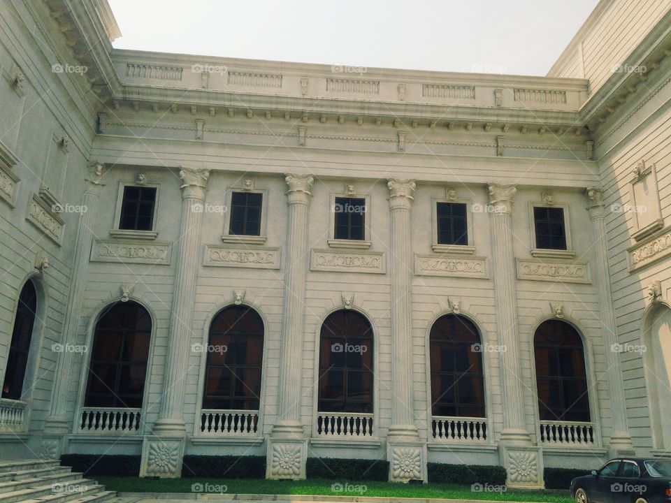 Windows of Koh Pich city hall in Phnom Penh 