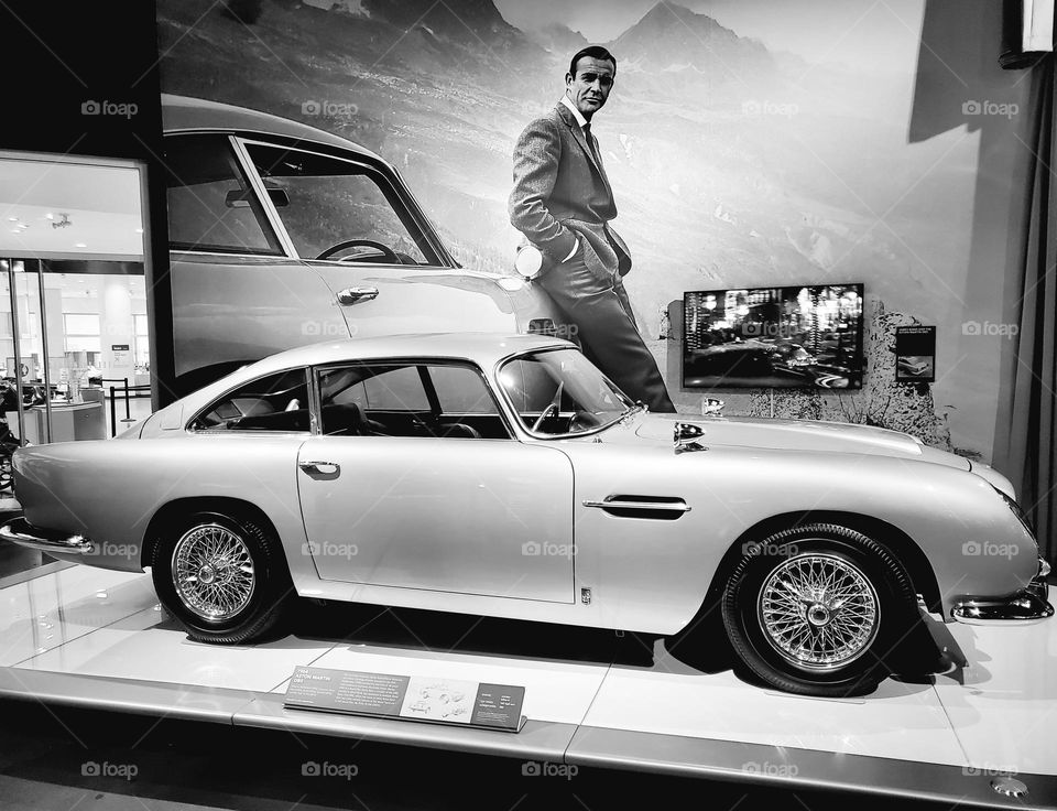 One of the most famous movie cars ever the beautiful and iconic Aston Martin DB5 is rolling art and this museum model pays homage to the super spy