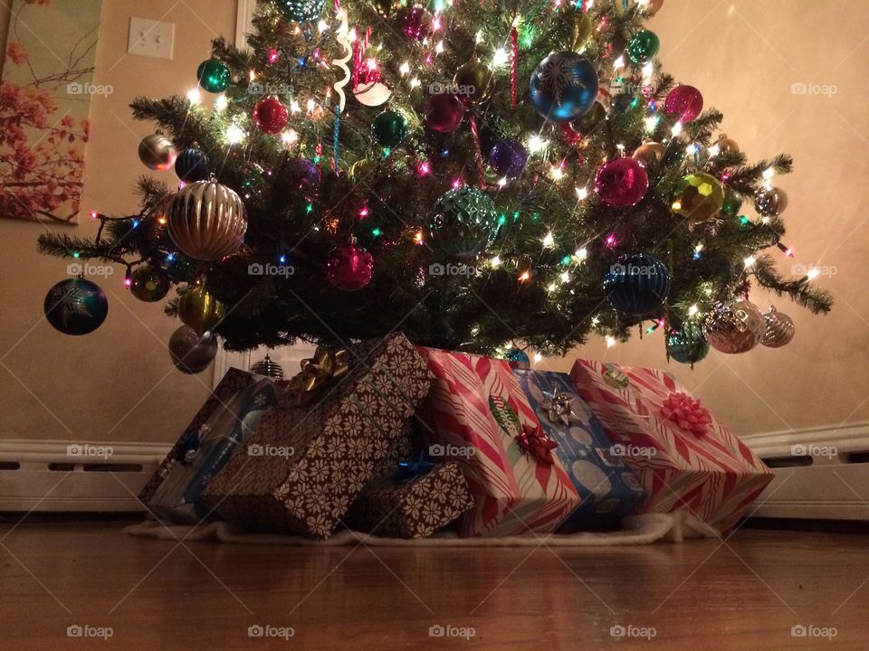 Presents under the tree