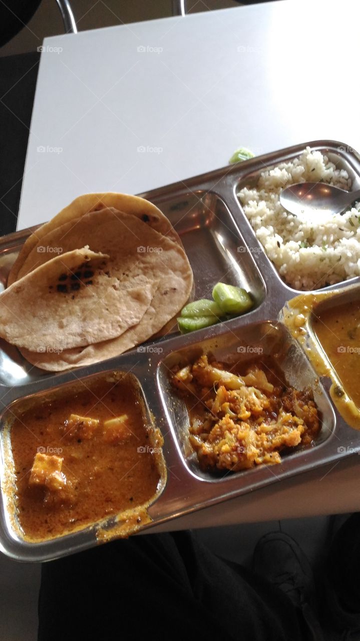 Food of Canteen in India