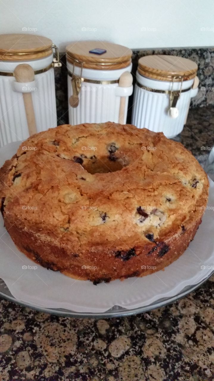 Blueberry Pound Cake. Made from scratch