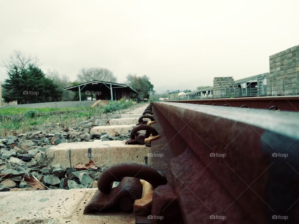 tracks railway empty