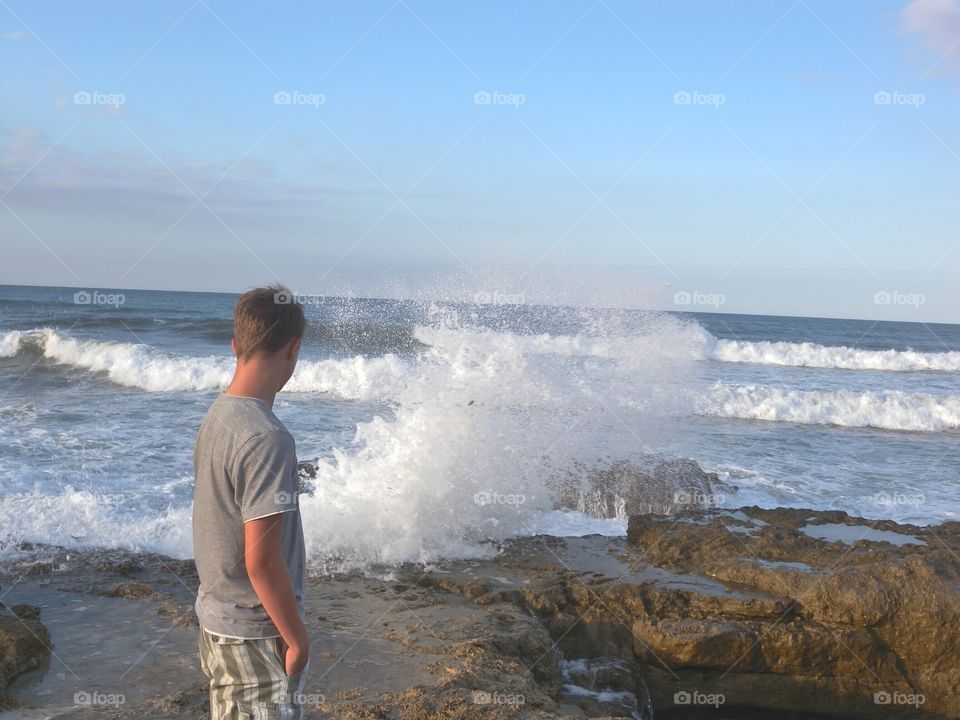 watching the waves