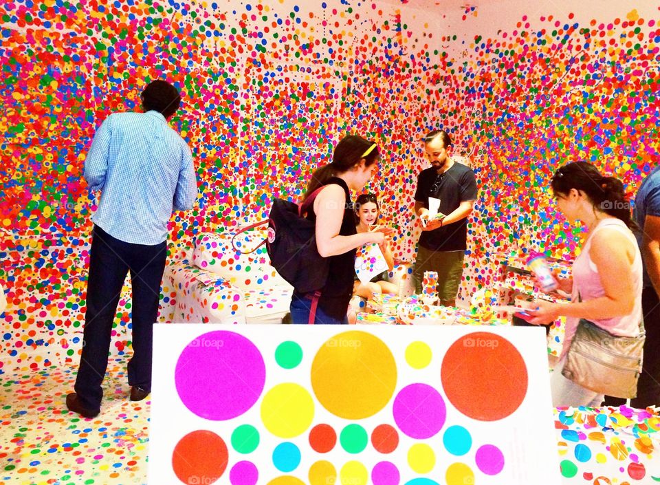 Obliteration Room, NYC by Yayoi Kusama 