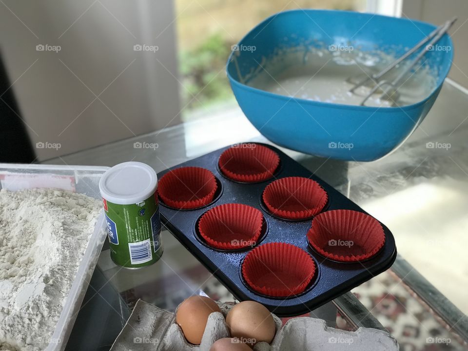 Cupcake preparation 