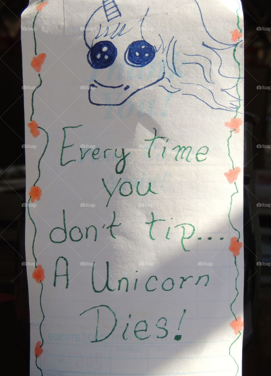 Unicorn sign 