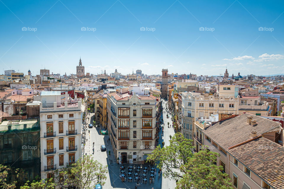 View at Valencia downtown. Spain