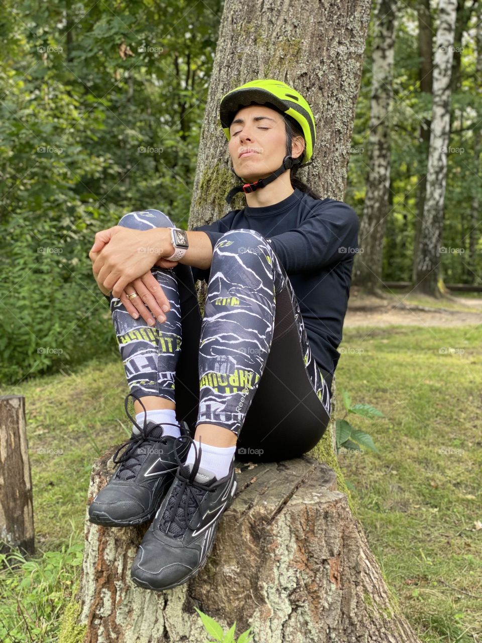 Relaxing in the forest 