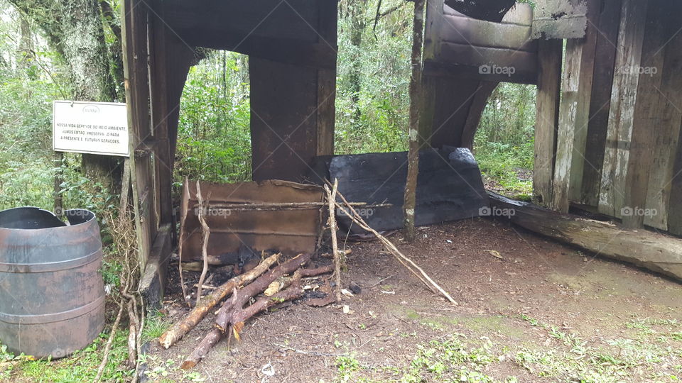 Acampamento de pesca