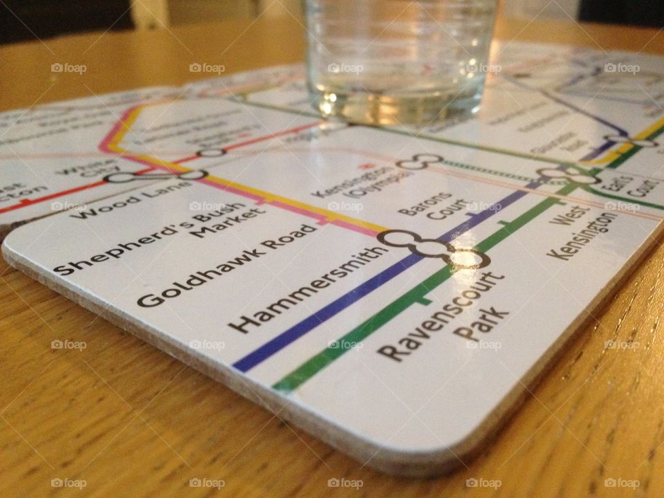 London tube coasters