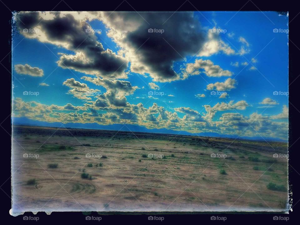 desert and cloudy sky in HD