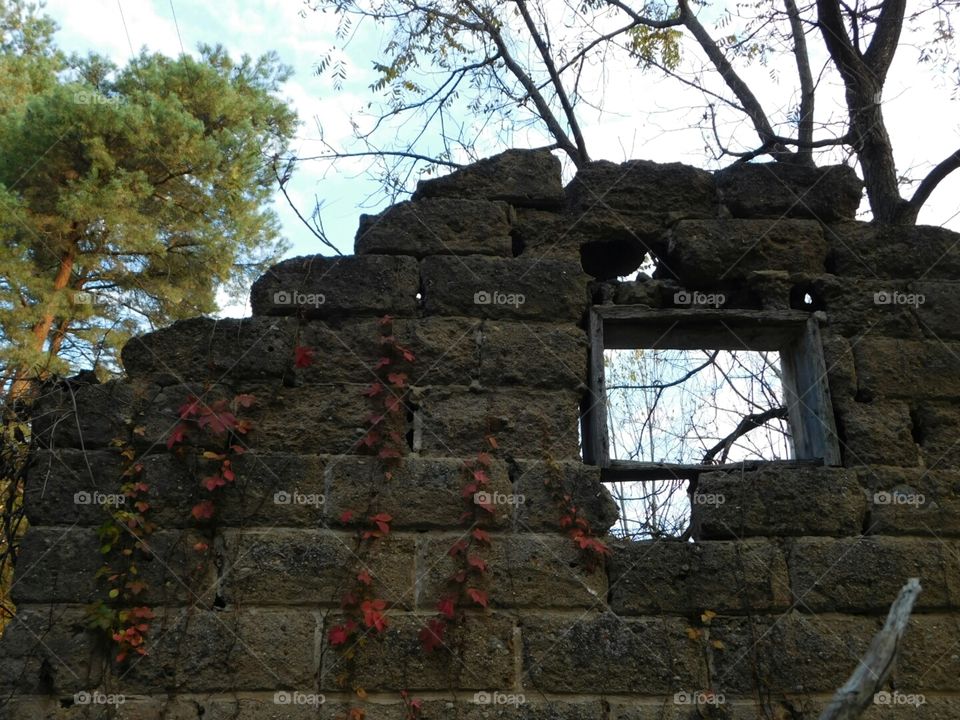 abandoned building lost window