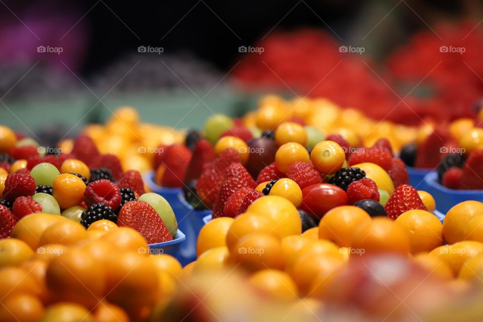 Colorful fruits