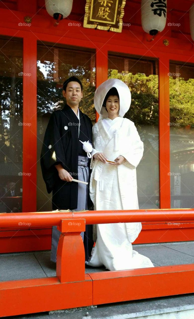 Traditional Japanese wedding attires...