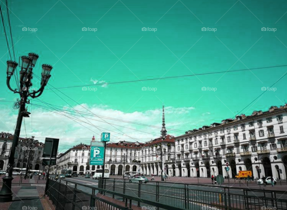 The sky of Turin💚