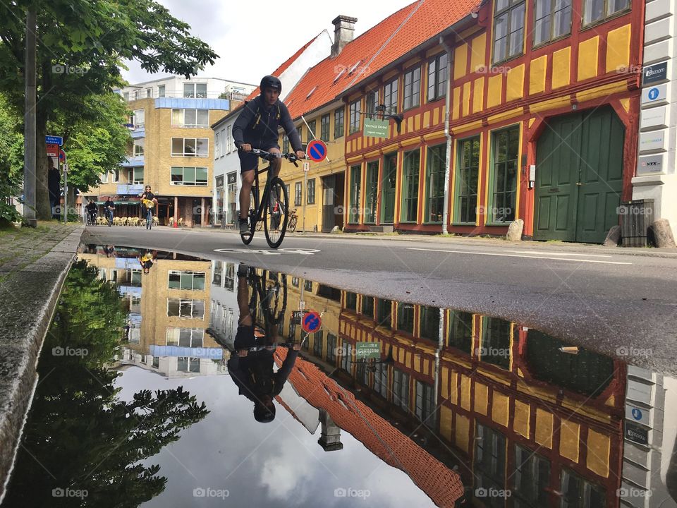 Biking in the city