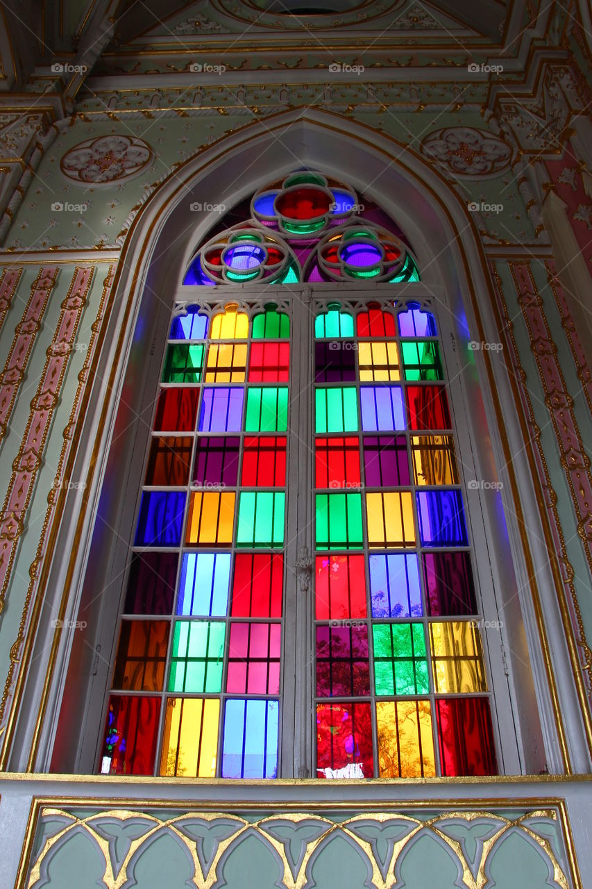 stained glass window