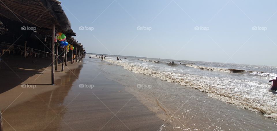 jampore beach, daman, gujarat, india