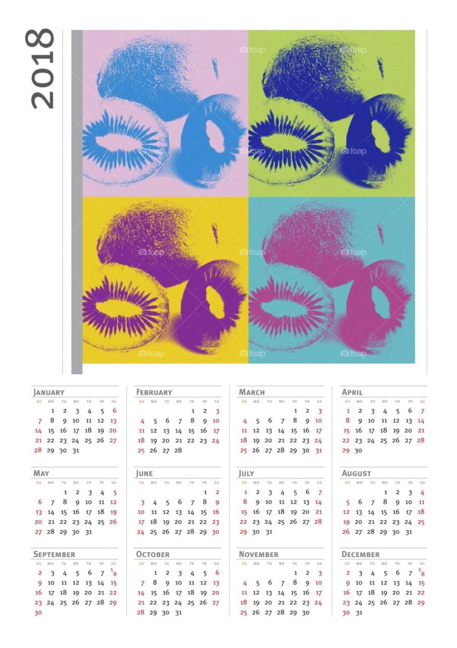 Kiwi Kalender 2018