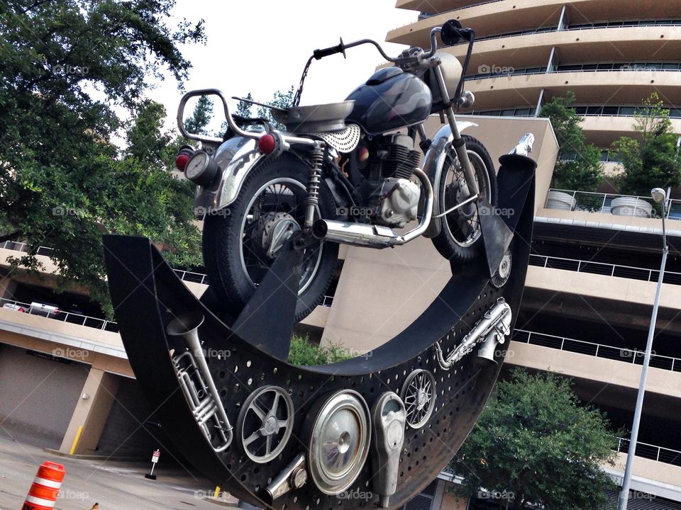 Heavy metal. Metal motorcycle art