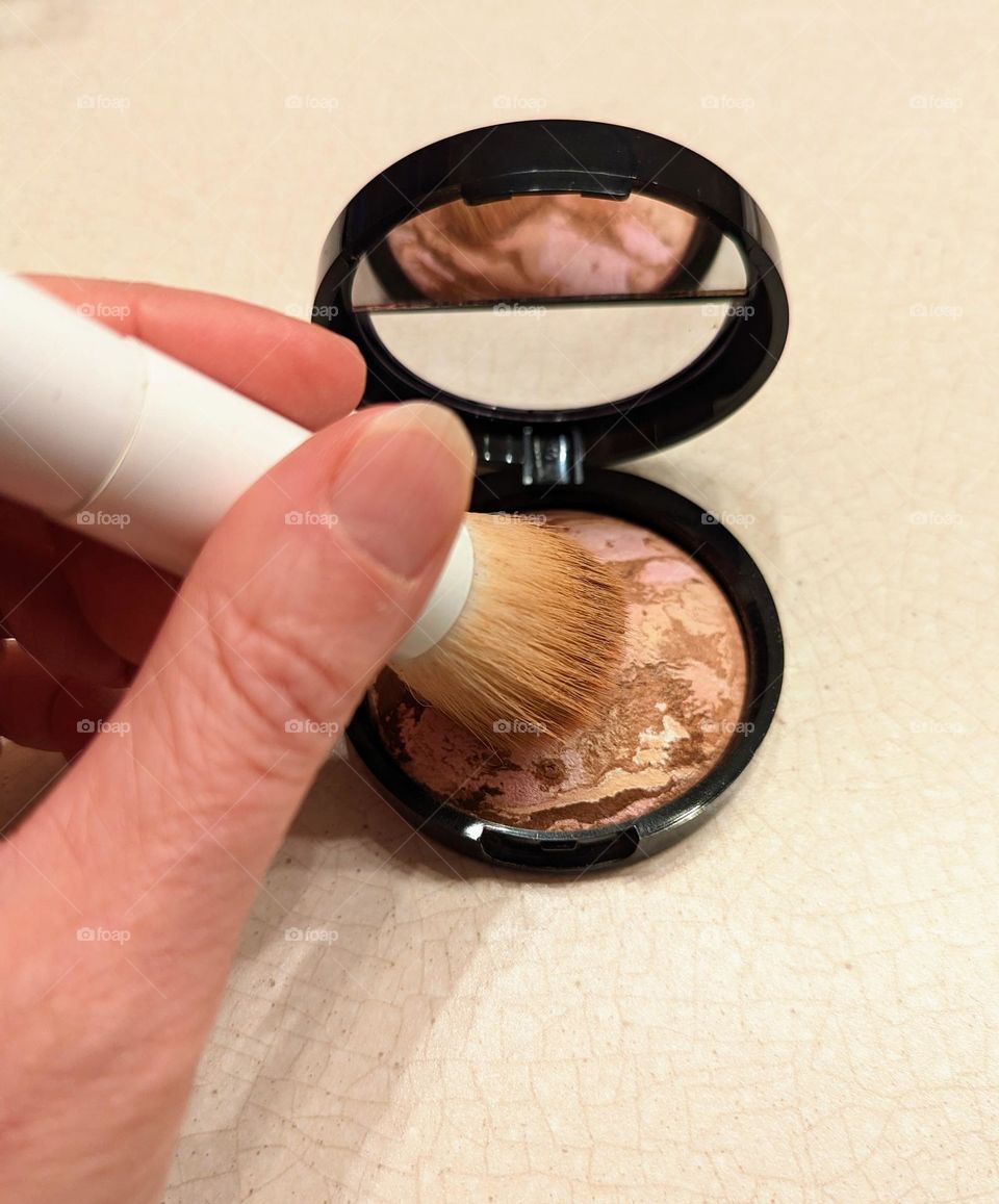 Beauty product in hand