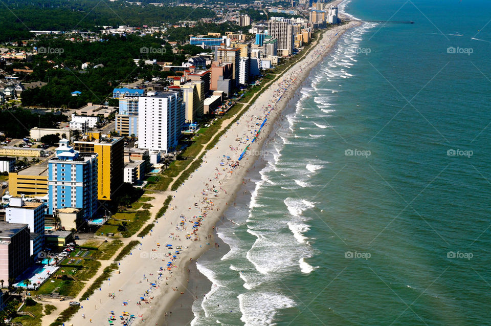 myrtle beach south carolina beach ocean waves by refocusphoto