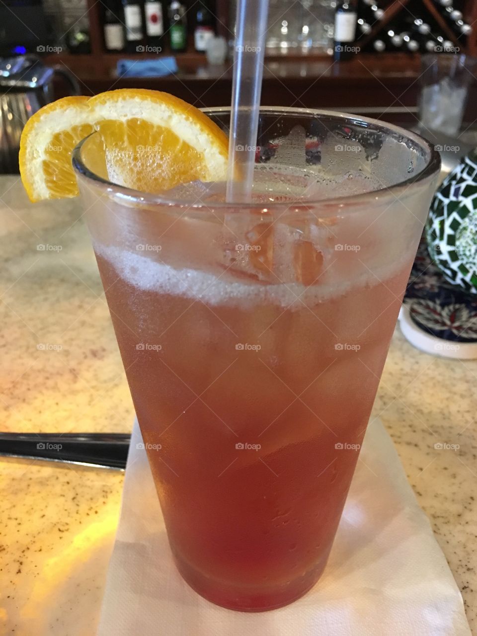 Midnight Rose on a light up bar at Lale