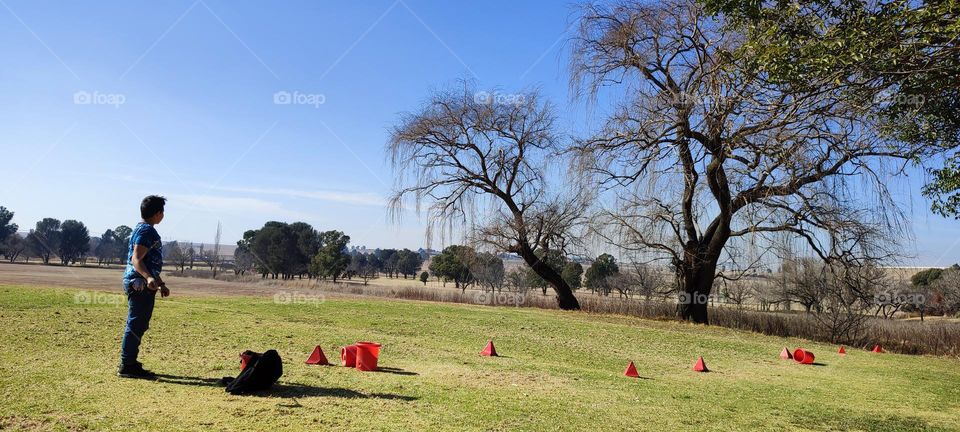 A day at the Golf Driving Range