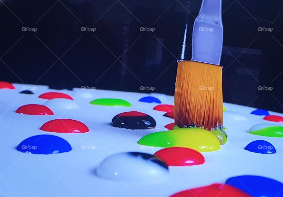 Paint#brush#drops