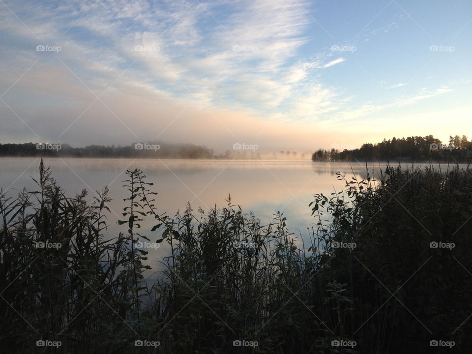 sky sweden morning lake by anrool