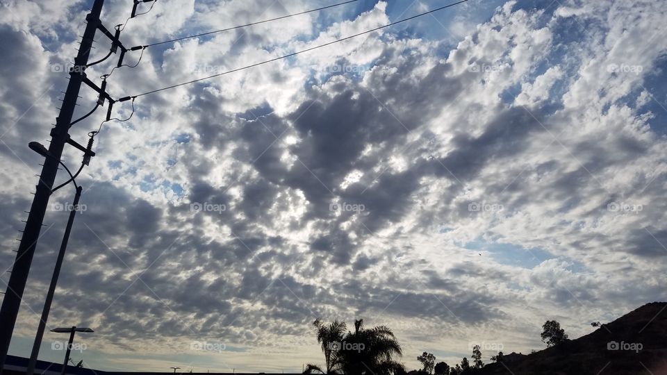 cool clouds on a summer evening in sunny SoCal.