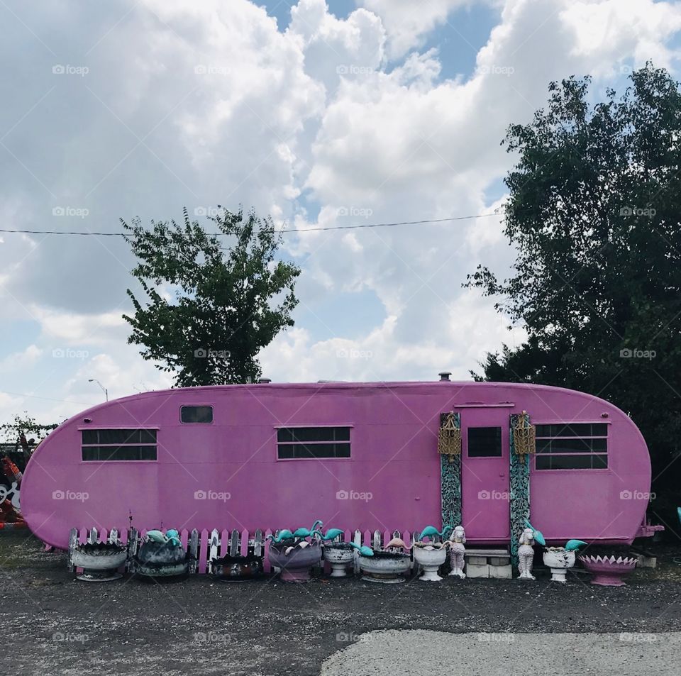Pink Mobile Home