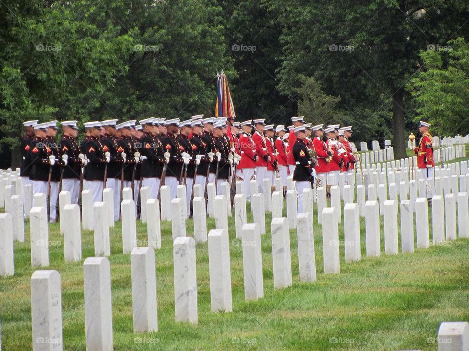 Marine funeral with full honors
