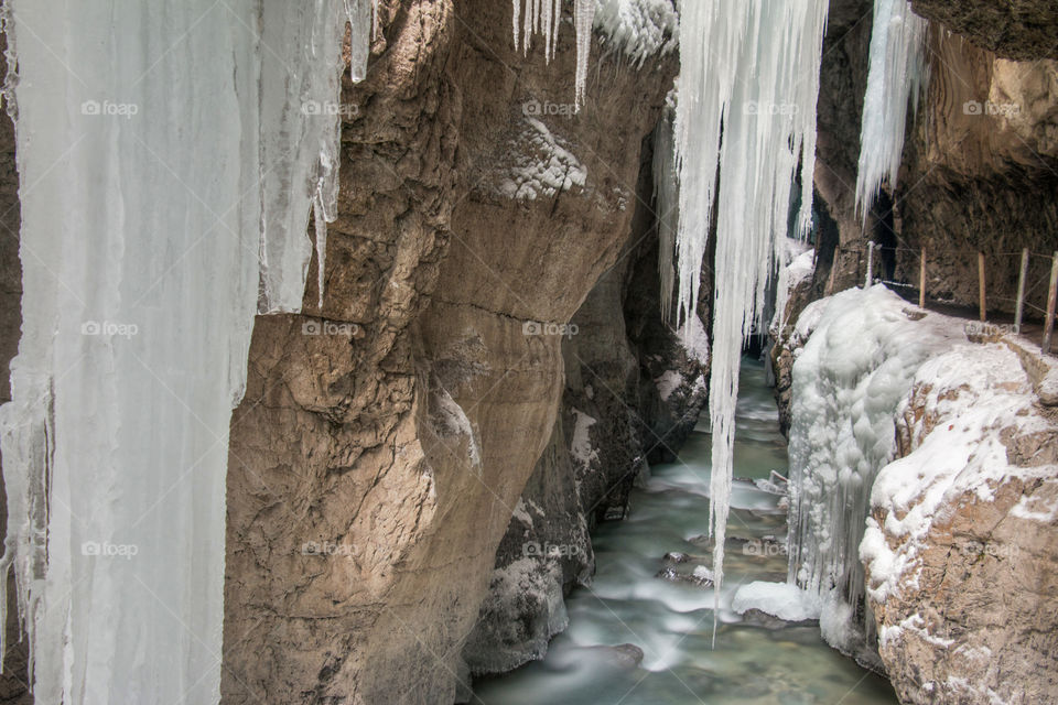 Frozen partnachklamm 